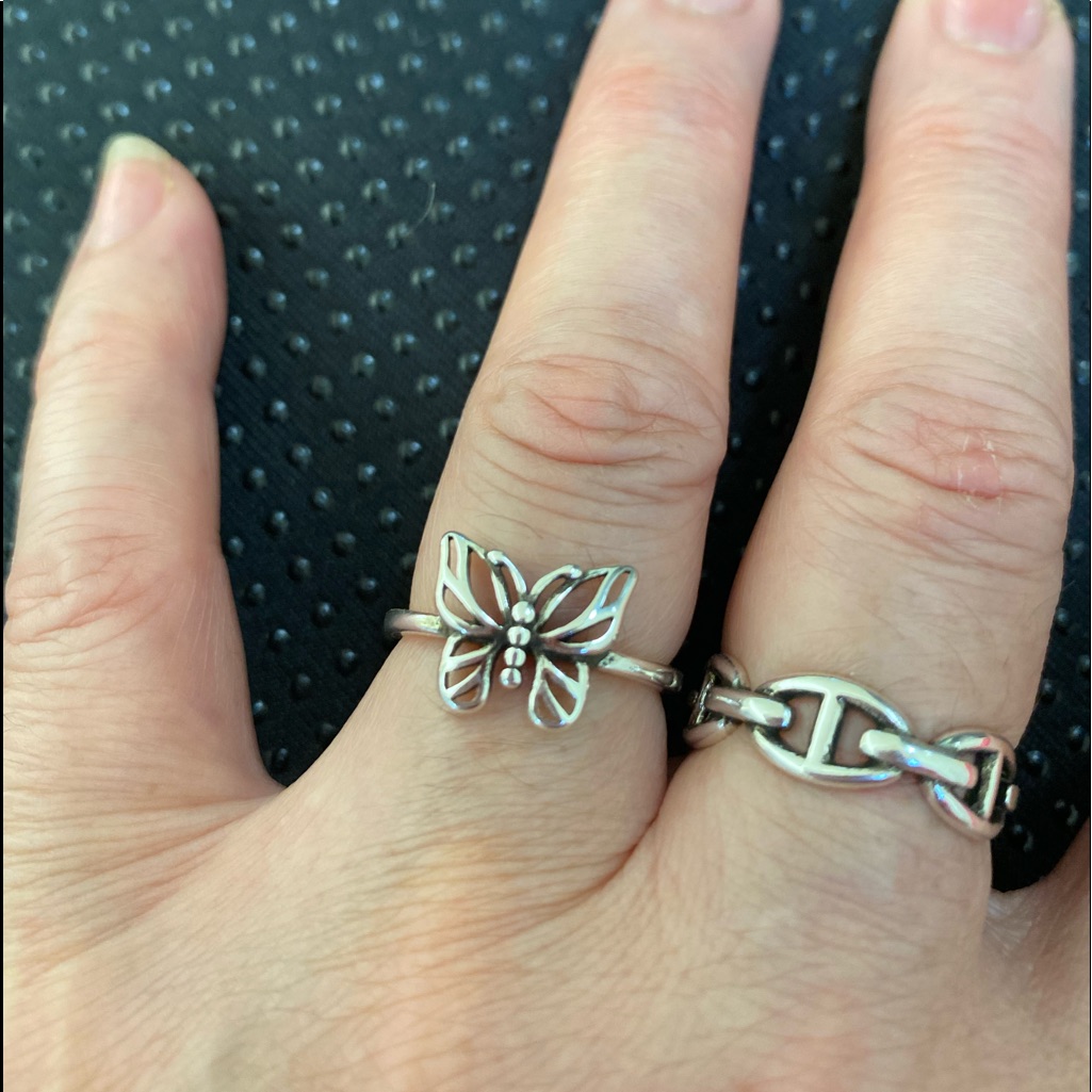Silver Rings Butterfly Rings Y2k Rings Jewelry